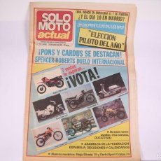 Coches y Motocicletas: PERIÓDICO SEMANAL DE INFORMACIÓN - SOLO MOTO ACTUAL Nº 410 - AÑO 1983. Lote 364723721