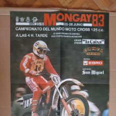 Coches y Motocicletas: POSTER MONGRAY AÑO 1983. CAMPEONATO DEL MUNDO MOTO CROSS 125 C.C. Lote 365256166