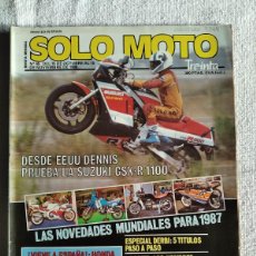Coches y Motocicletas: SOLO MOTO TREINTA. Nº 45. AÑO 1986. SALÓN DE COLONIA. SUZUKI GSX-R 1100. ESPECIAL DERBI. TRIA.. LEER. Lote 366414126