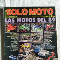 Coches y Motocicletas: SOLO MOTO TREINTA. Nº 69. AÑO 1988. SUZUKI MX500. MUNDIAL DE TRIAL-SIN. ENTREVISTA A ASPAR. E.. LEER. Lote 366418906