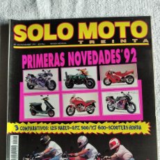 Coches y Motocicletas: SOLO MOTO TREINTA. Nº 105. AÑO 1991. ENTREVISTA JORDI TARRÉS. SALÓN DE TOKIO. COMPARATIVO GPZ.. LEER. Lote 366424101