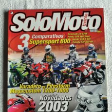 Coches y Motocicletas: SOLO MOTO TREINTA. Nº 235. AÑO 2002. SUZUKI GSX-R 600. SÚPER DUCATI 999. APRILIA SCARABEO 500.. LEER. Lote 366429376