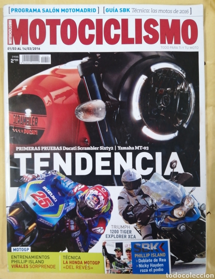 Voitures et Motocyclettes: REVISTA MOTOCICLISMO N&Uacute;MERO 2496