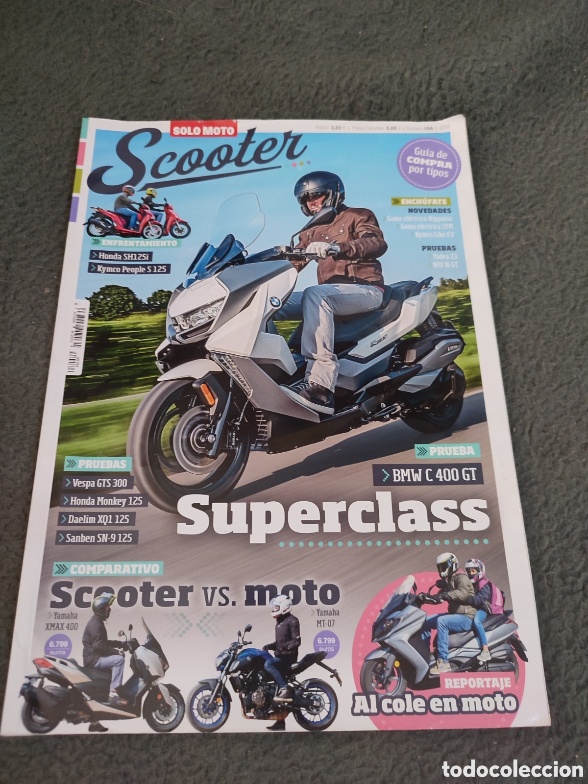 Voitures et Motocyclettes: Solo moto scooter n&uacute;mero 184