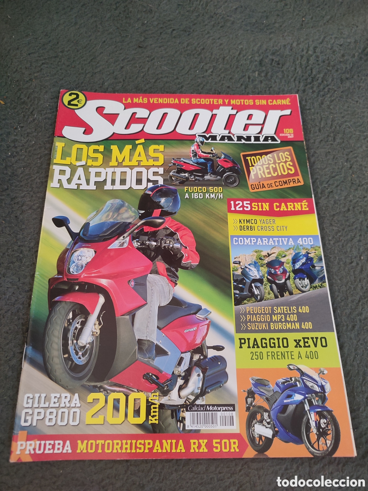 Voitures et Motocyclettes: Scooter man&iacute;a n&uacute;mero 108