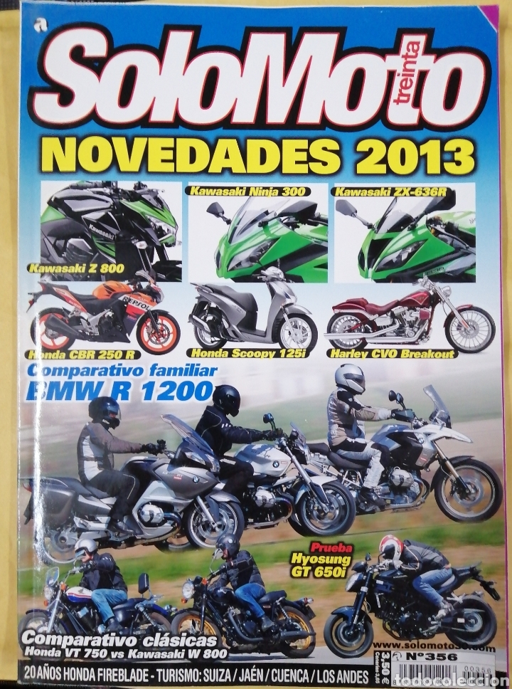 Voitures et Motocyclettes: REVISTA SOLO MOTO N&Uacute;MERO 356.Novedades 2013