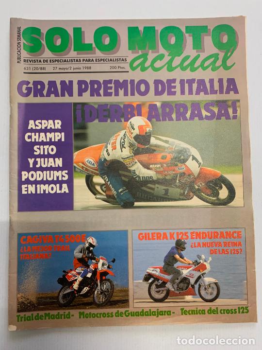 Autos und Motorr&auml;der: REVISTA SOLO MOTO ACTUAL 631 CAGIVA T4 500E GILERA K 125 ENDURANCE