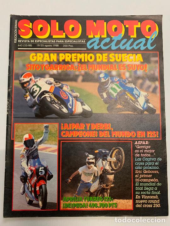 Autos und Motorr&auml;der: REVISTA SOLO MOTO ACTUAL 643 APRILIA TUAREG 125