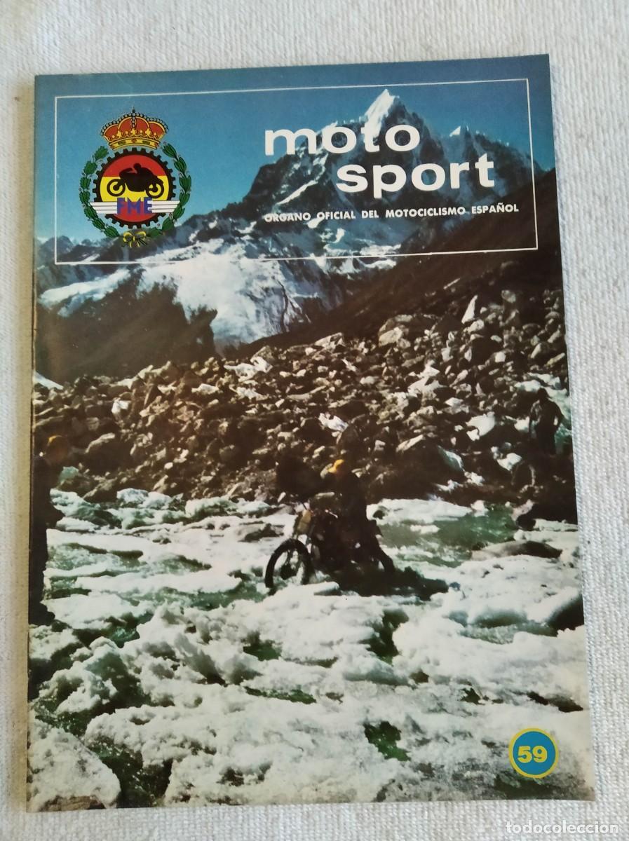 Automobili e Motociclette: MOTO SPORT. N&ordm; 59. A&Ntilde;O 1976. MOTO CLUB CAMBRILS. I MOTO-CROSS DE SAN ANT&Oacute;N. NUEVO MODELO COTA.. LEER