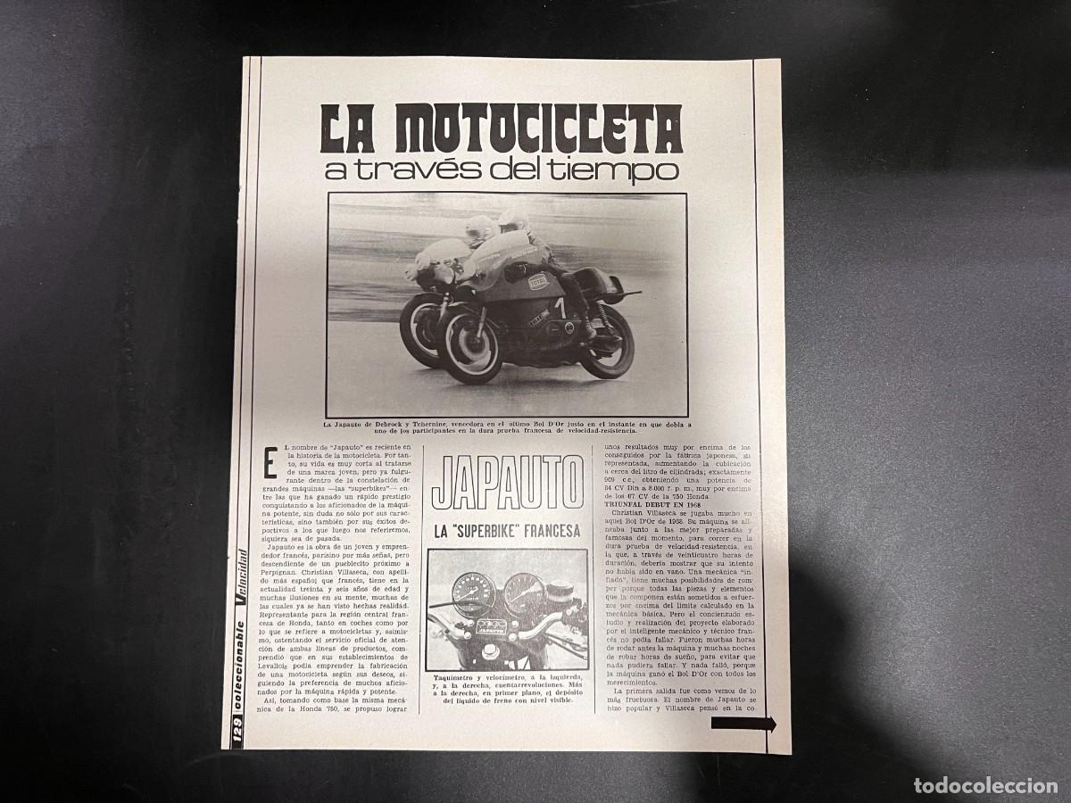 Voitures et Motocyclettes: LA MOTOCICLETA A TRAV&Eacute;S DEL TIEMPO. JAPAUTO. COLECCIONABLE VELOCIDAD. VER FOTOS