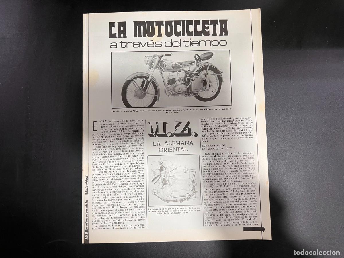 Voitures et Motocyclettes: LA MOTOCICLETA A TRAV&Eacute;S DEL TIEMPO. M.Z. COLECCIONABLE VELOCIDAD. VER FOTOS