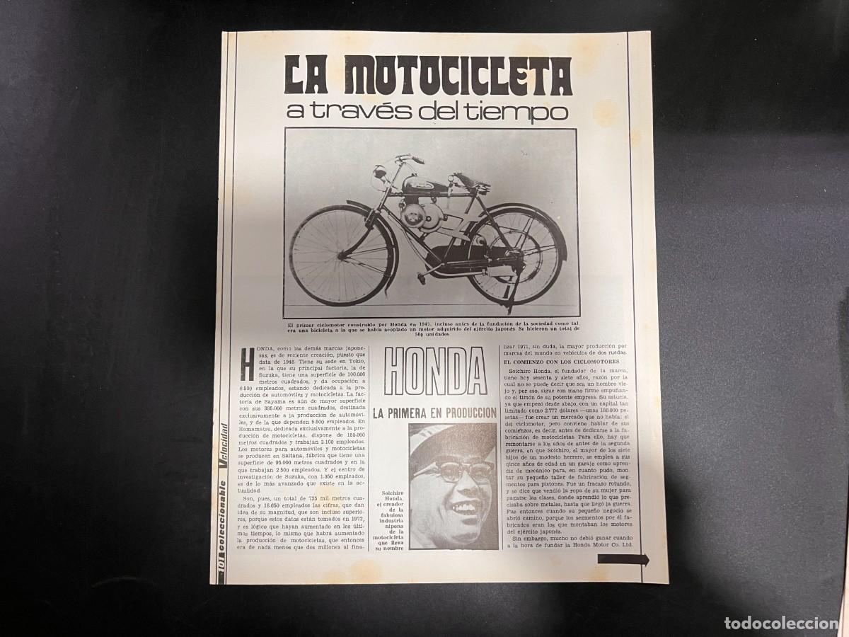 Voitures et Motocyclettes: LA MOTOCICLETA A TRAV&Eacute;S DEL TIEMPO. HONDA. COLECCIONABLE VELOCIDAD. VER FOTOS
