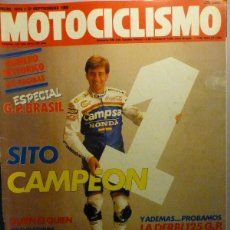 Coches y Motocicletas: REVISTA MOTOCICLISMO Nº 1074 - SEPTIEMBRE 1988 - PRUEBA RACING, DERBI 125 GP.