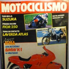 Coches y Motocicletas: REVISTA MOTOCICLISMO Nº 1072 - SEPTIEMBRE 1988 - FIOR 250, LAVERDA ATLAS, ÁLEX CRIVILLÉ