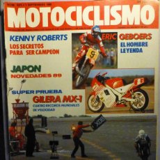 Coches y Motocicletas: REVISTA MOTOCICLISMO Nº 1071 - SEPTIEMBRE 1988 - GILERA MX-1, GRAN PREMIO CHECOSLOVAQUIA