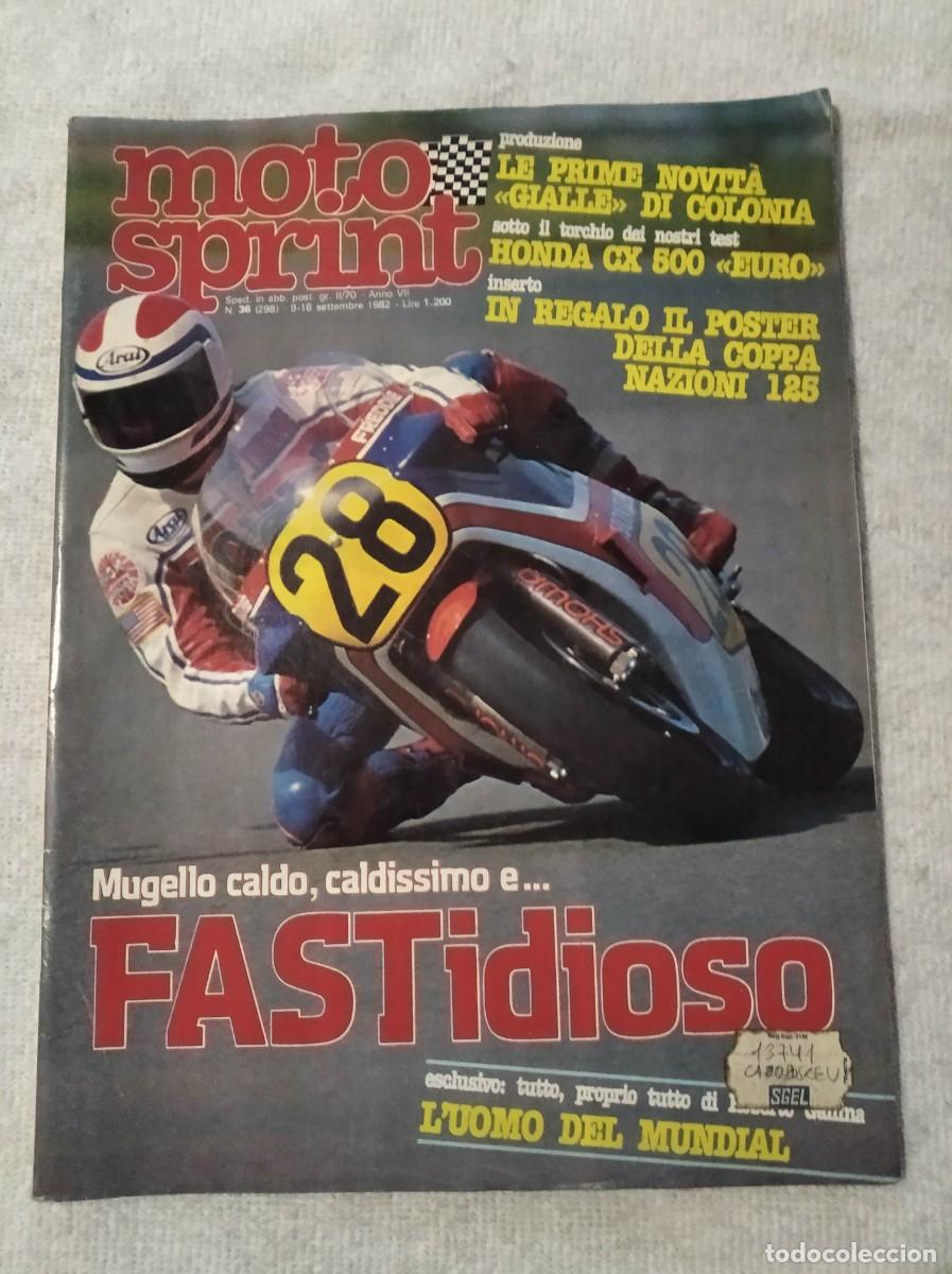 Voitures et Motocyclettes: MOTO SPRINT. ITALIA. N&ordm; 36. A&Ntilde;O 1982. STADION MOTO-CROSS AMSTERDAM. MONDIALE VELOCIT&Agrave; GP DI S.. LEER