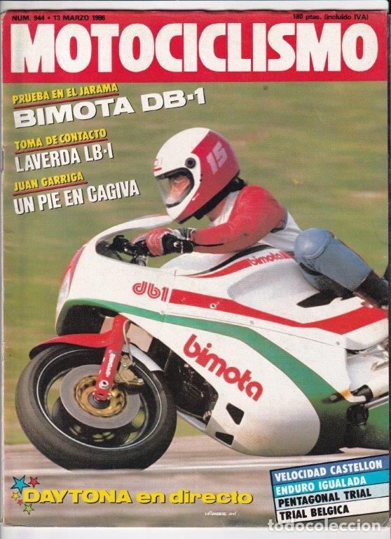 Voitures et Motocyclettes: REVISTA MOTOCICLISMO N&ordm; 944 A&Ntilde;O 1988. PRUEBA: BIMOTA DB 1. CONTACTO: LAVERDA LB 1.