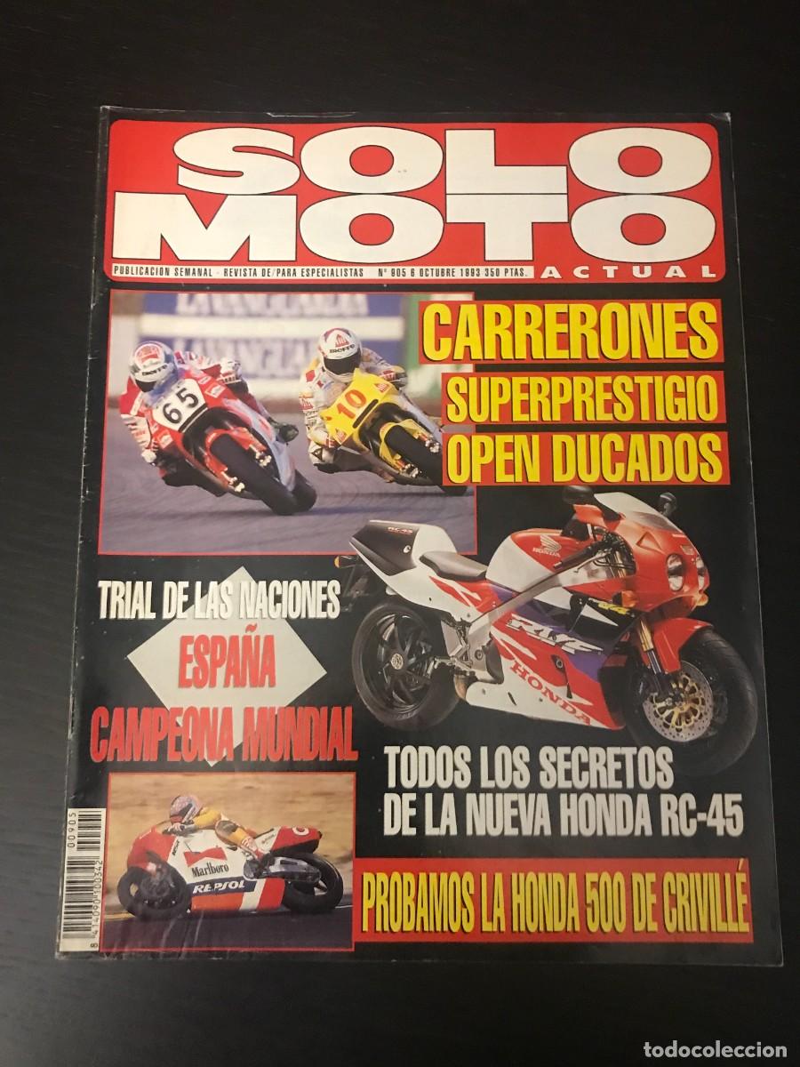 Cars and Motorcycles: SOLO MOTO ACTUAL - N&ordm; 905 - OCT 1993 - BETA TECHNO 250 / HONDA RVF 750 / HONDA NSR 500 CRIVILLE