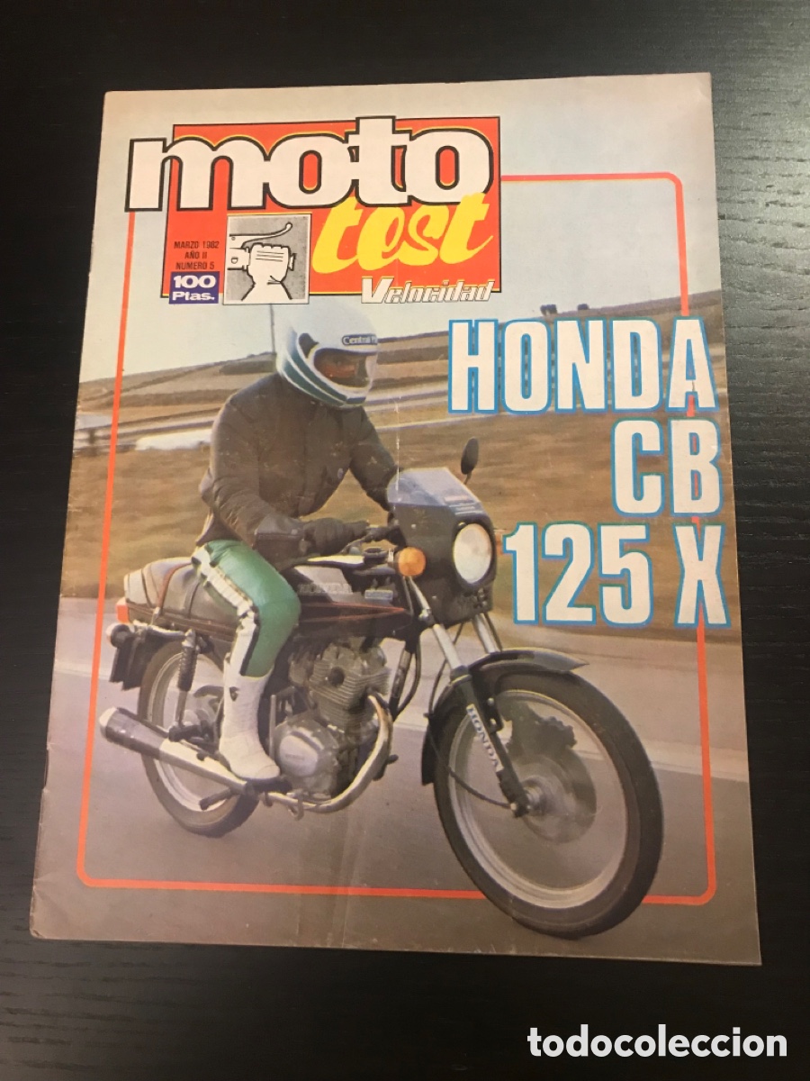 Autos und Motorr&auml;der: MOTO TEST VELOCIDAD HONDA CB 125 X CBX - REVISTA MONOGRAFICO POSTER