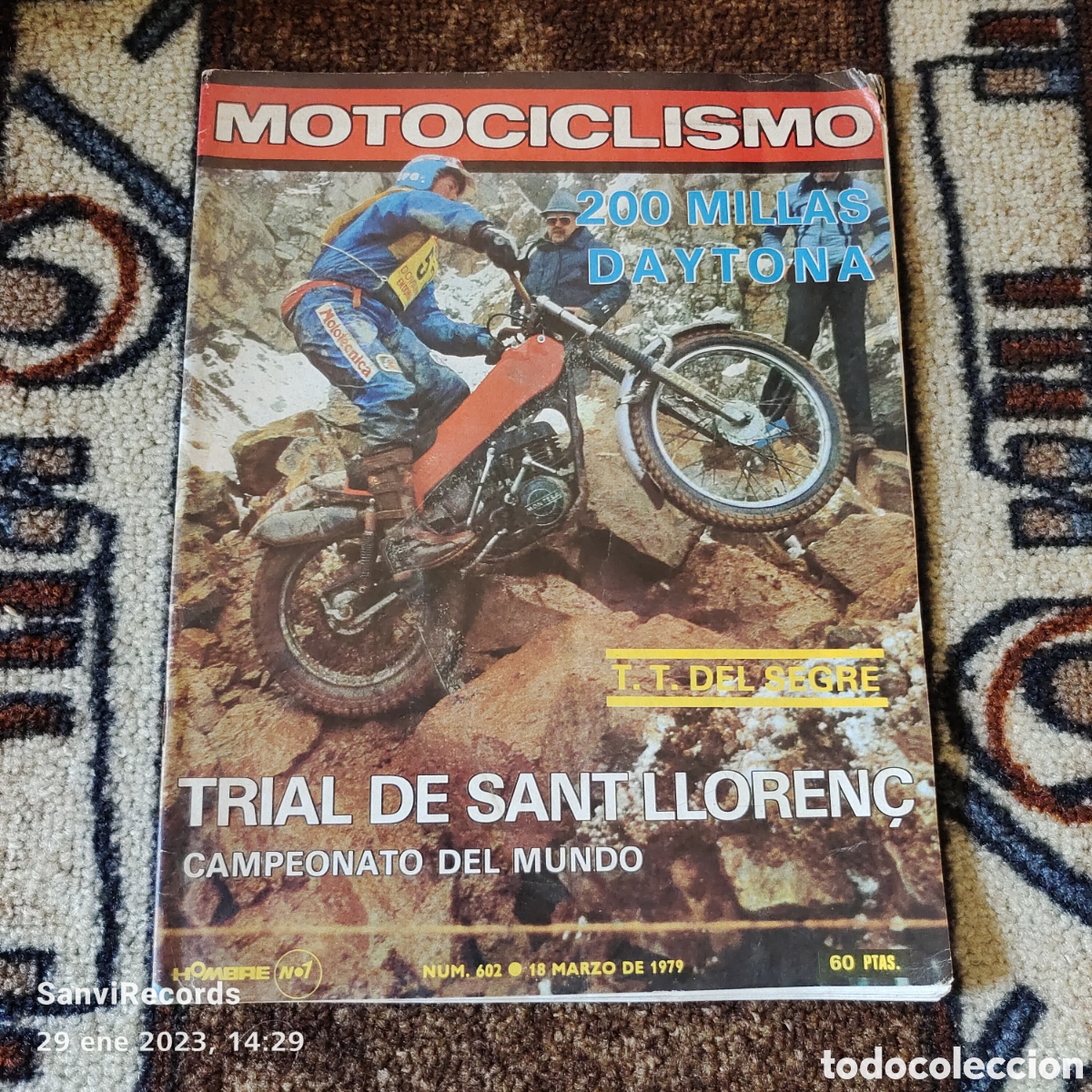 Voitures et Motocyclettes: MOTOCICLISMO N&deg; 602: TRIAL DE SANT LLOREN&Ccedil;, CAMPEONATO DEL MUNDO (MARZO 1979)