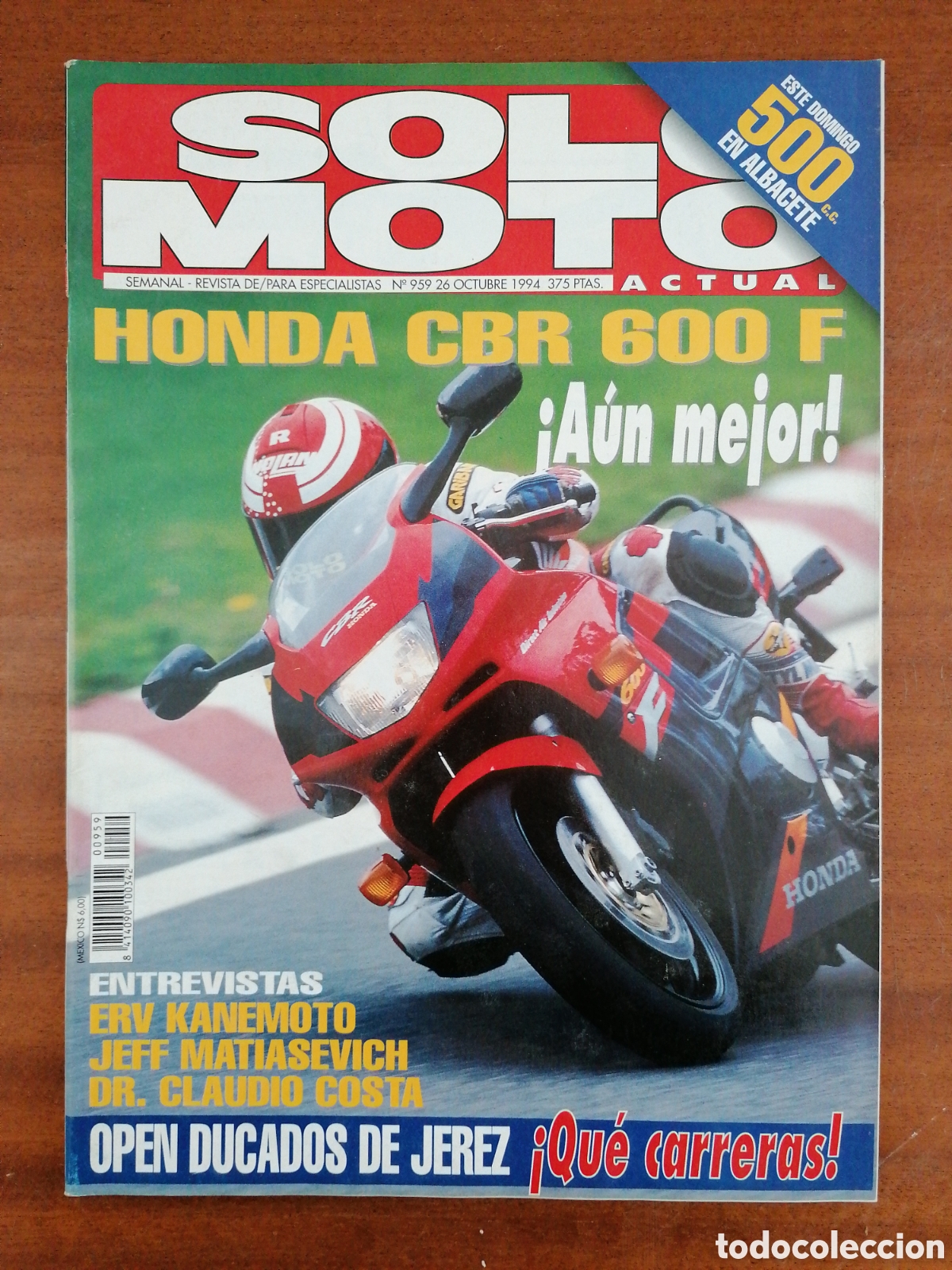 Autos und Motorr&auml;der: SOLO MOTO ACTUAL 959 1994 HONDA CBR 600-F, ERV KANEMOTO, SUZUKI DR 50, JEFF MATIASEVICH