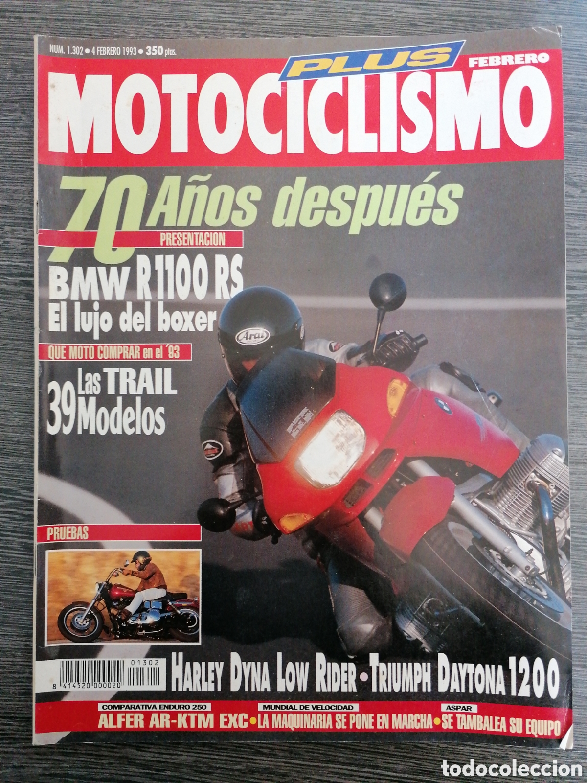 Cars and Motorcycles: MOTOCICLISMO 1302 1993 BMW R1100 RS, HARLEY DYNA LOW RIDER, TRIUMPH DAYTONA 1200, ZEPHYR OVER