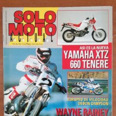 Coches y Motocicletas: SOLO MOTO ACTUAL 752 1990 YAMAHA XTZ 660 TENERE, WAYNE RAINEY, RALLY COSTA BRAVA. Lote 402239219