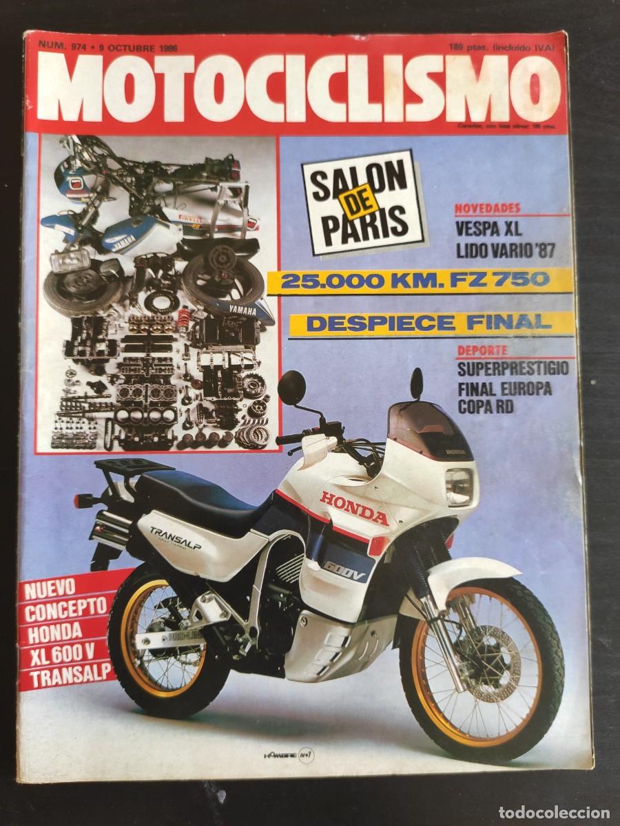 Automobili e Motociclette: MOTOCICLISMO. N&ordm; 974. A&Ntilde;O 1986. PRUEBA: HONDA TRANSALP 600. MOTO-CROSS DE LAS NACIONES. TRIAN.. LEER
