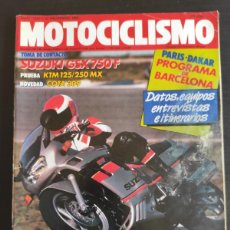 Coches y Motocicletas: MOTOCICLISMO. Nº 1.087. AÑO 1988. PRUEBA: SUZUKI GSX 750 F. RESUMEN CAMPEONATOS NACIONALES. K.. LEER. Lote 403213859