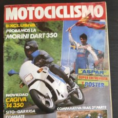 Coches y Motocicletas: MOTOCICLISMO. Nº 1.070. AÑO 1988. PRUEBA: CAGIVA T-4 350. MUNDIAL DE SUECIA DE T.. TRAE PÓSTER. LEER. Lote 403214384