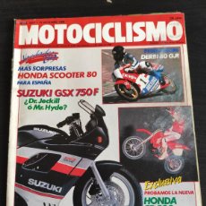 Coches y Motocicletas: MOTOCICLISMO. Nº 1.077. AÑO 1988. PRUEBA: HONDA CR 500. TRIAL TRES DÍAS DELS CINGLES. VELOCID.. LEER. Lote 403215249