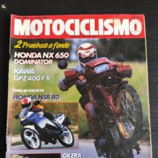Coches y Motocicletas: MOTOCICLISMO. Nº 1.061. AÑO 1988. PRUEBA: HONDA NX 650 DOMINATOR. ASPAR CON NIETO. TRIAL: IND.. LEER. Lote 403216319
