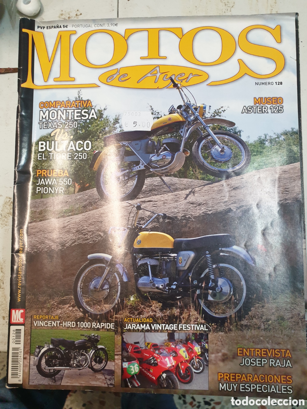 Voitures et Motocyclettes: Motos de ayer. Numero 128