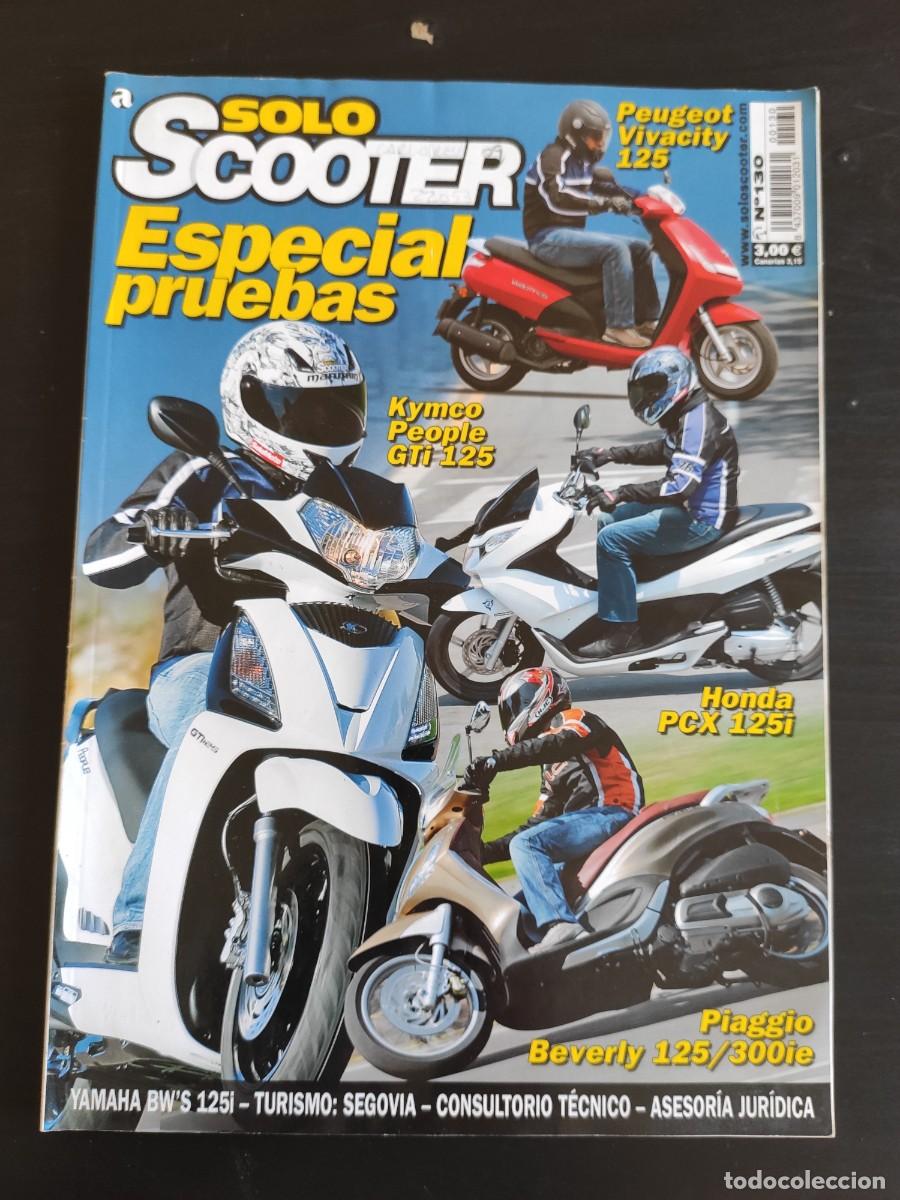 Coches y Motocicletas: SOLO SCOOTER. N&ordm; 130. A&Ntilde;O 2009. PRUEBA: HONDA PCX 125 i. KYMCO PEOPLE GTI 125. PEUGEOT VIVACI.. LEER