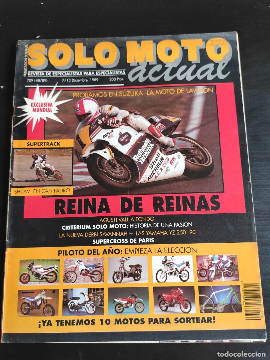Autos und Motorr&auml;der: SOLO MOTO ACTUAL. N&ordm; 709. A&Ntilde;O 1989. PROBAMOS LA SUZUKA, LA MOTO DE LAWSON. II TRIAL INDOOR SA.. LEER