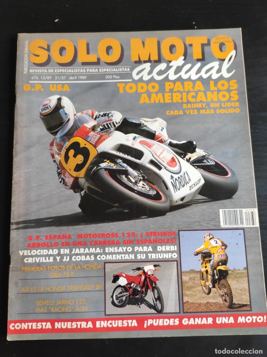 Autos und Motorr&auml;der: SOLO MOTO ACTUAL. N&ordm; 676. A&Ntilde;O 1989. GRAN PREMIO DE USA. JJ COBAS, UN TRIUNFO ARTESANAL. TRANS.. LEER