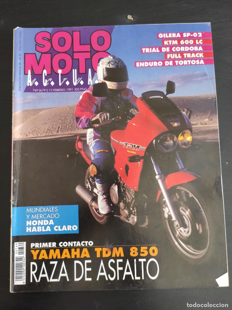 Carros e motociclos: SOLO MOTO ACTUAL. N&ordm; 769. A&Ntilde;O 1991. PRUEBA: GILERA SPO 2. TRIAL DE C&Oacute;RDOBA. ENDURO DE TORTOSA.. LEER