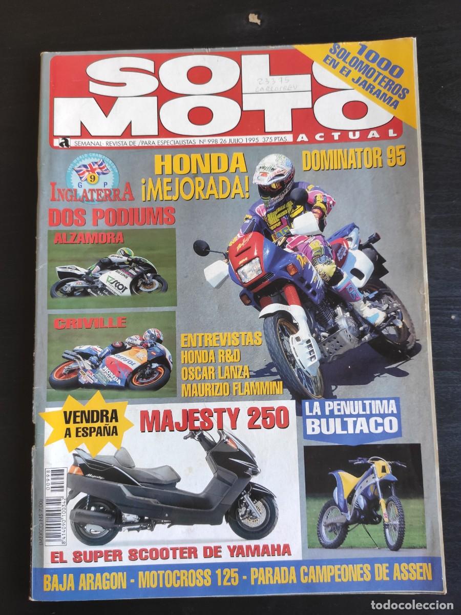 Voitures et Motocyclettes: SOLO MOTO ACTUAL. N&ordm; 998. A&Ntilde;O 1995. PRUEBA: HONDA NX 650 DOMINATOR. BAJA ESPA&Ntilde;A ARAG&Oacute;N. GRAN .. LEER