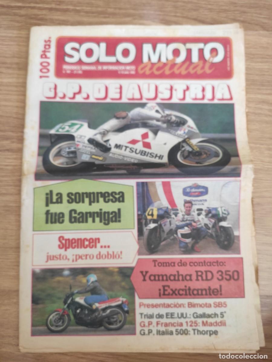 Autos und Motorr&auml;der: PERI&Oacute;DICO SOLO MOTO ACTUAL. N&ordm; 482. A&Ntilde;O 1985. GRAN PREMIO DE AUSTRIA. AS&Iacute; SER&Aacute; EL CIRCUITO.. LEER