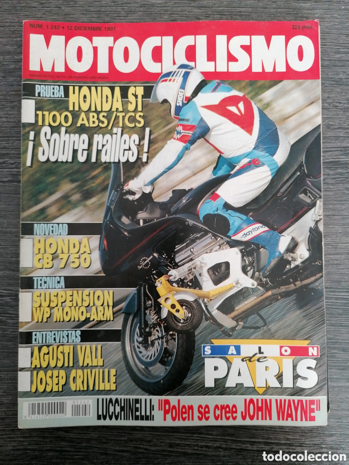 Voitures et Motocyclettes: MOTOCICLISMO 1242 1991 HONDA ST 1100 ABS/TCS, HONDA CB 750, DOMINATOR, KTM MX 250, LUCCHINELLI