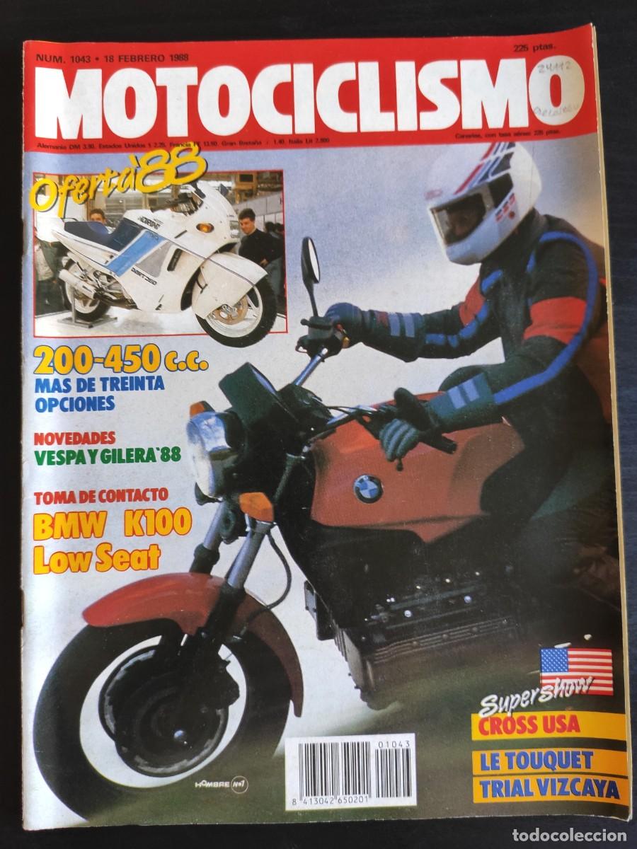 Automobili e Motociclette: MOTOCICLISMO. N&ordm; 1.043. A&Ntilde;O 1988. PRUEBA: BMW K-100 LOW SEAT. CAGIVA Y APRILIA EN JEREZ. CALE.. LEER