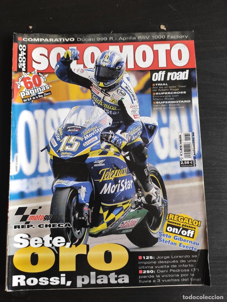 Voitures et Motocyclettes: SOLO MOTO ACTUAL. N&ordm; 1.472. A&Ntilde;O 2004. PRUEBA: TRIUMPH THRUXTON. GRAN PREMIO DE R.. TRAE P&Oacute;STER. LEER