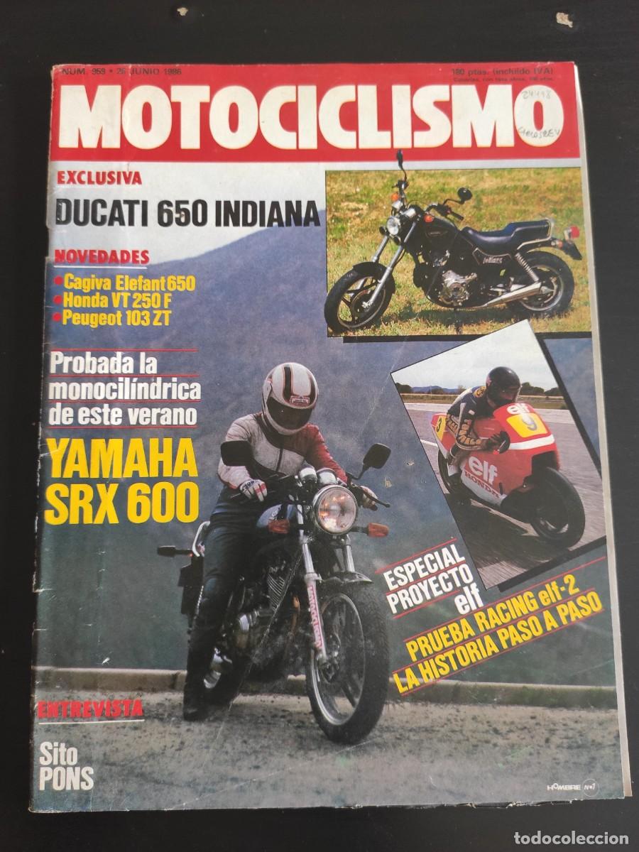 Voitures et Motocyclettes: MOTOCICLISMO. N&ordm; 959. A&Ntilde;O 1986. PRUEBA: CAGIVA ELEFANT 650 R&Eacute;PLICA. LA F&Oacute;RMULA 1 ANTE CALAFAT.. LEER