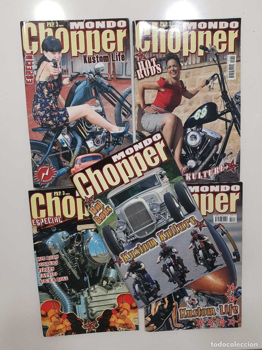 Autos und Motorr&auml;der: LOTE 5 PRIMERAS REVISTAS MONDO CHOPPER. HOT RODS KUSTOM LIFE TATTOO. MODO BIKER 2007 2008