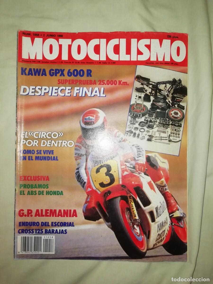 Voitures et Motocyclettes: Revista motociclismo junio 1988 numero 1058