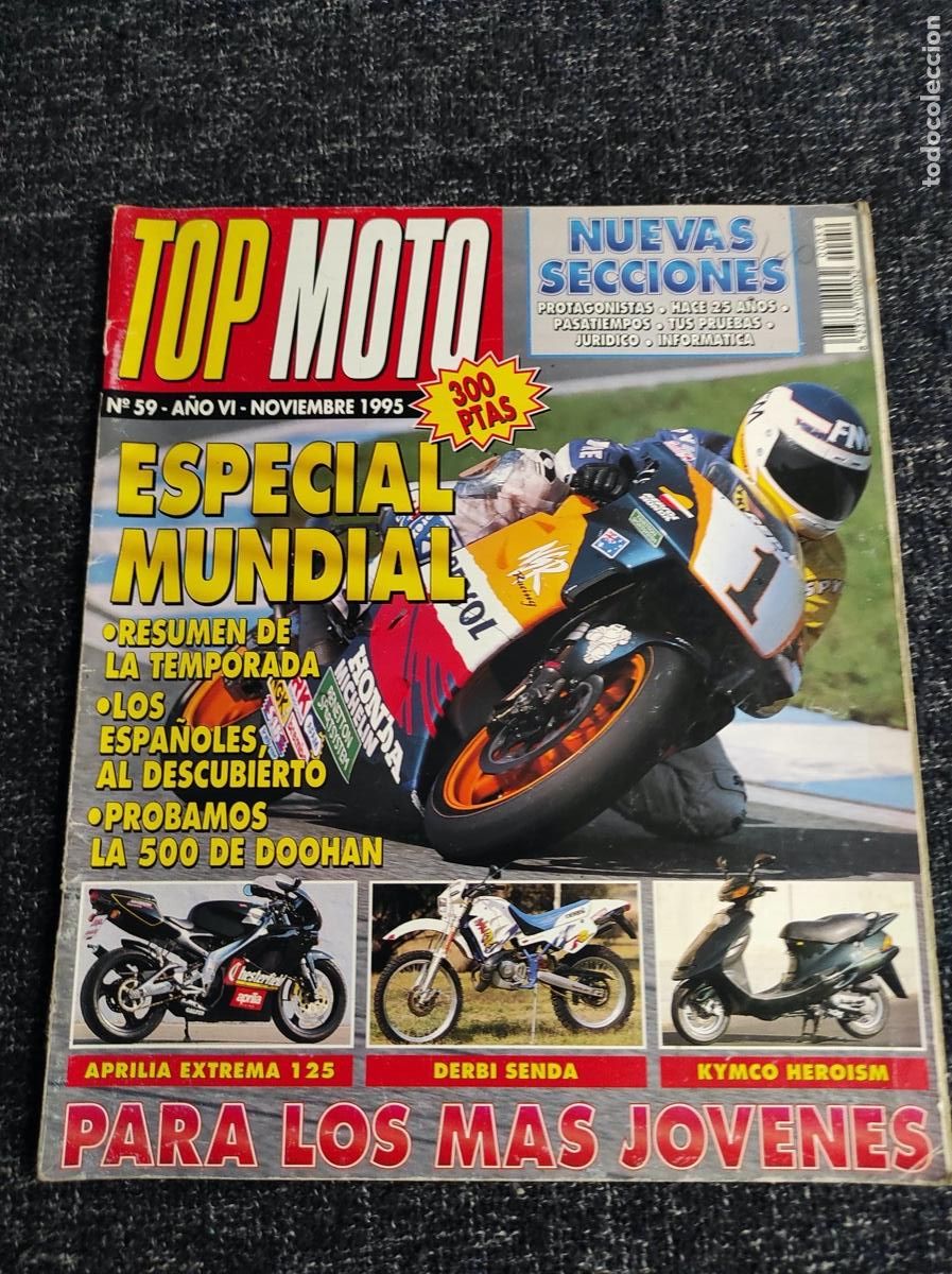 Voitures et Motocyclettes: TOP MOTO N&ordm; 59 NOVIEMBRE 1995 - ESPECIAL MUNDIAL