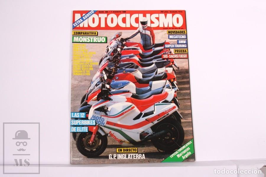 Autos und Motorr&auml;der: Revista Motociclismo Num. 965 Ago. 1986 - Mecatecno, BMW Touring, SIS- Sachs Fuego, GP Inglaterra