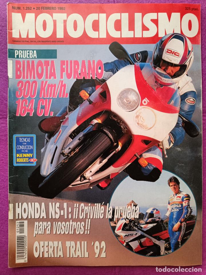 Autos und Motorr&auml;der: REVISTA MOTOCICLISMO N&ordm; 1252 A&Ntilde;O 1992 PRUEBA BIMOTA FURANO 300 KM/H 164 CV
