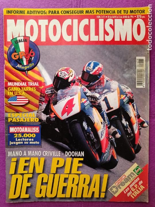 Autos und Motorr&auml;der: REVISTA MOTOCICLISMO N&ordm; 1475 A&Ntilde;O 1996 MANO A MANO CRIVILLE DOOHAN