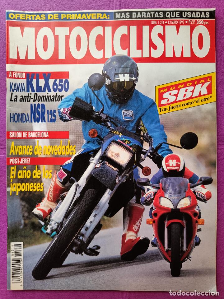 Autos und Motorr&auml;der: REVISTA MOTOCICLISMO N&ordm; 1316 A&Ntilde;O 1993 KAWA KLX 650 LA ANTI - DOMINATOR